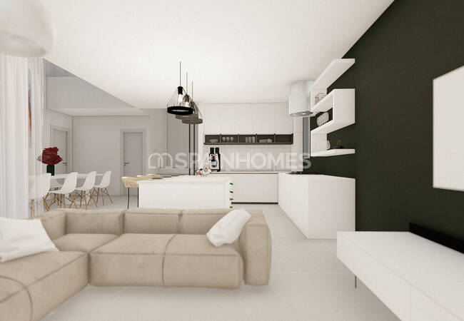 Malaga Mijas'ta Deniz ve Doğa Manzaralı Satılık Villalar 12