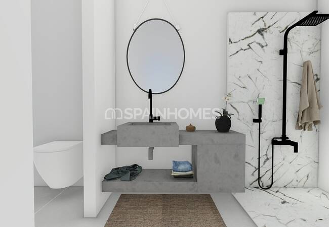 Malaga Mijas'ta Deniz ve Doğa Manzaralı Satılık Villalar 14