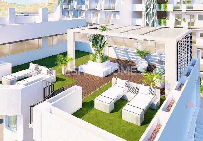 Rincon De La Victoria'da Sahile Yakın Deniz Manzaralı Daireler 15