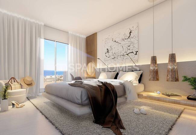 Rincon De La Victoria'da Sahile Yakın Deniz Manzaralı Daireler 19