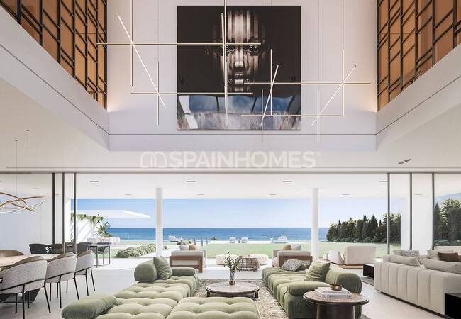 Estepona'da Denize Sıfır Konumda Asansörlü Satılık Villa 9