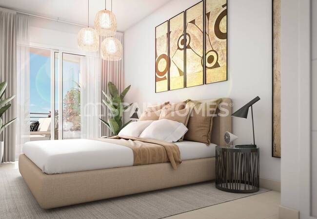 Benalmadena'da Harika Konumda Deniz Manzaralı Daireler 10