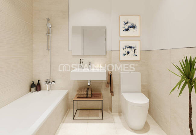 Málaga Torremolinos'ta Sahile Yürüme Mesafesinde Daireler 11