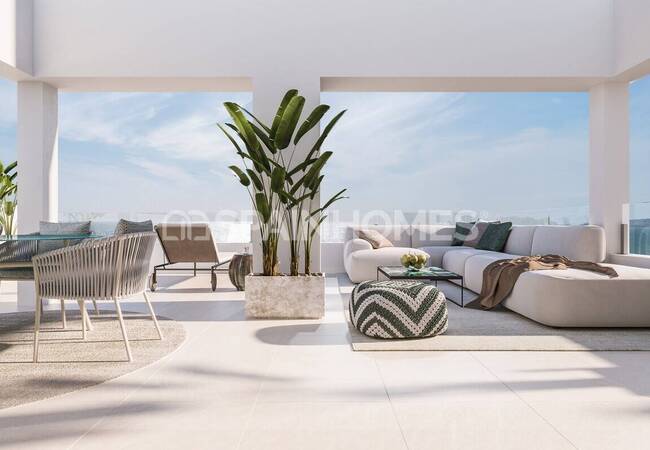 Недвижимость с открытой планировкой и видом на море в Малаге 7