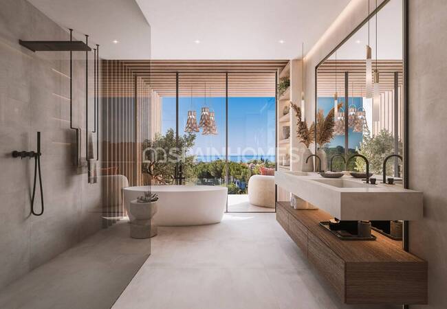 Marbella'da Deniz Manzaralı ve Lüks Olanaklı Villalar 6