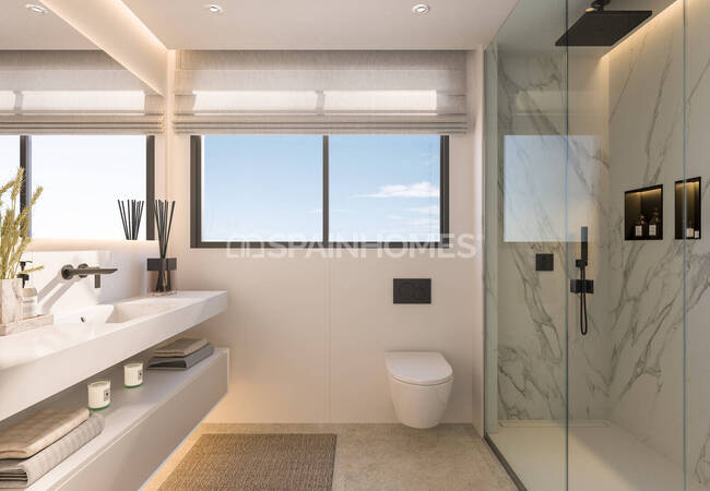 Fuengirola El Higueron'da Panoramik Deniz Manzaralı Daireler 10