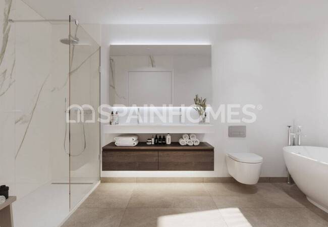 Mijas Calahonda'da Deniz Kıyısında 4 Yatak Odalı Şık Villalar 14