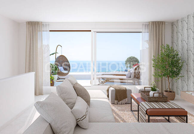 Sea View Townhouses Featuring Private Gardens in Mijas 3