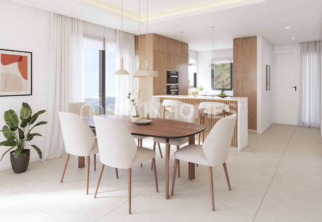 Estepona'da Kullanışlı İç Tasarımlı Yarı Müstakil Villalar 12