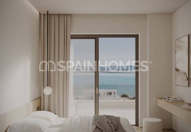 Malaga Mijas'ta Golf Sahasına Yakın Deniz Manzaralı Daireler 17