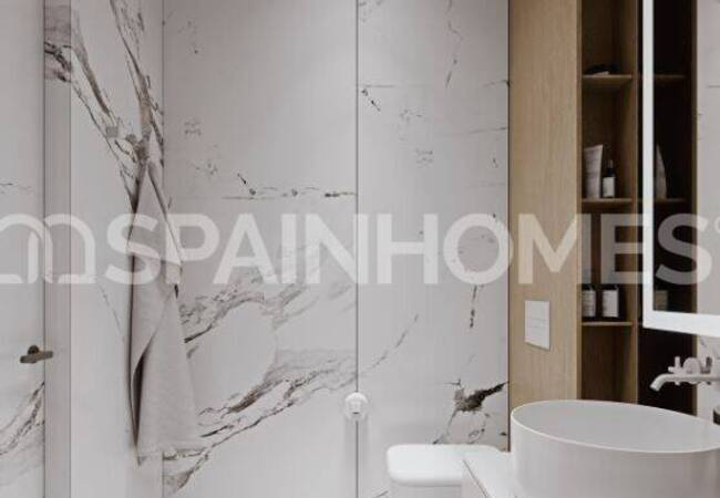 Malaga Mijas'ta Golf Sahasına Yakın Deniz Manzaralı Daireler 20