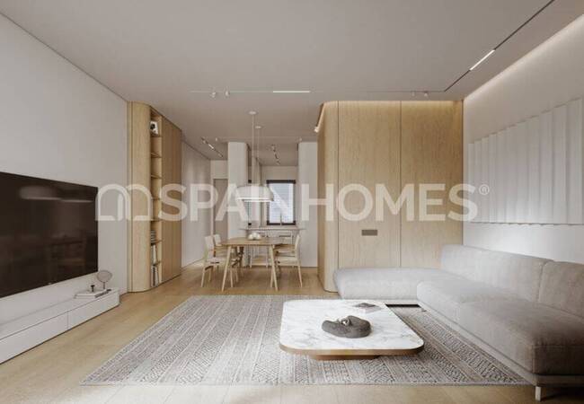 Malaga Mijas'ta Golf Sahasına Yakın Deniz Manzaralı Daireler 10