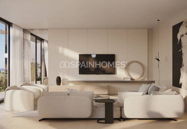 Estepona'da Golf Sahalarına Yakın Deniz Manzaralı Villalar 9