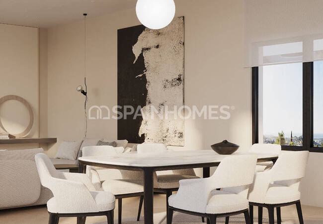 Estepona'da Golf Sahalarına Yakın Deniz Manzaralı Villalar 14