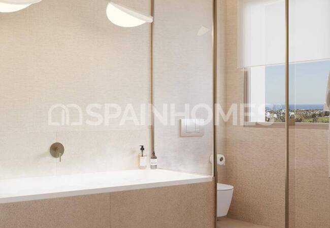 Estepona'da Golf Sahalarına Yakın Deniz Manzaralı Villalar 20