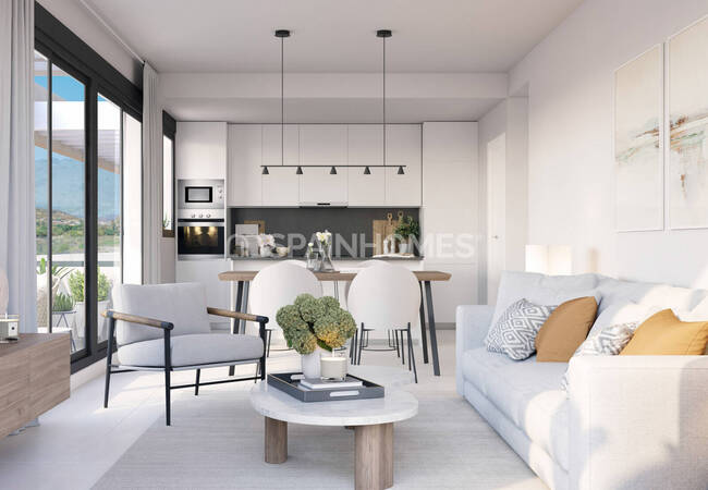 Spacious Flats in a Golfside Complex with Pool in Casares 7