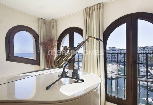 Málaga Manilva'da Deniz Manzaralı Çatı Katı Daire 13