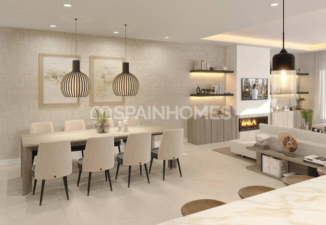 Marbella'da Deniz ve Şehir Manzaralı 5 Odalı Villalar 11