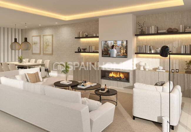Marbella'da Deniz ve Şehir Manzaralı 5 Odalı Villalar 9