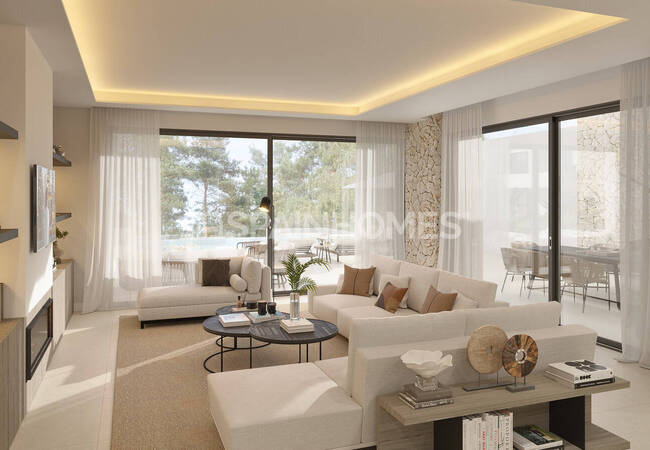 Marbella'da Deniz ve Şehir Manzaralı 5 Odalı Villalar 8