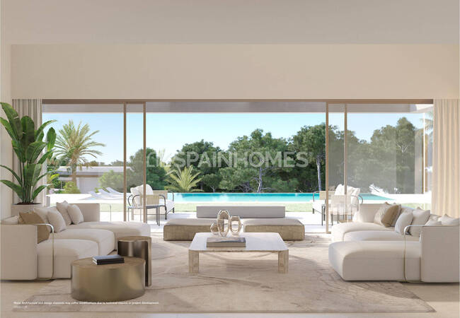 Málaga Marbella'da Özel Sonsuzluk Havuzu Bulunan Müstakil Villalar 4