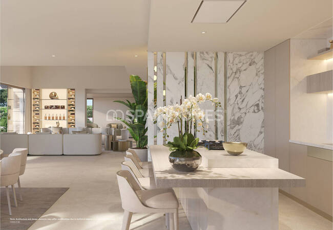 Málaga Marbella'da Özel Sonsuzluk Havuzu Bulunan Müstakil Villalar 8