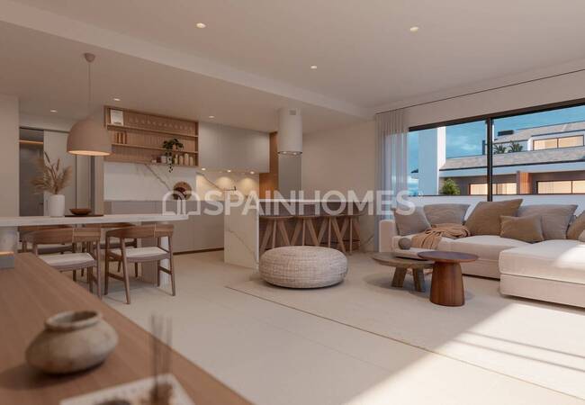 Málaga Fuengirola'da Havuzlu Sitede Daireler 19