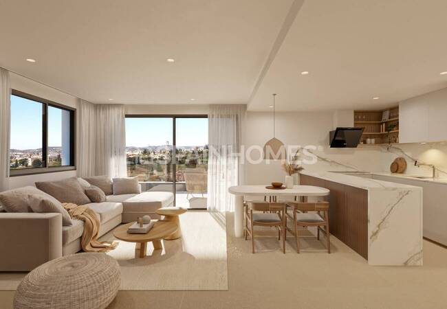 Málaga Fuengirola'da Havuzlu Sitede Daireler 20