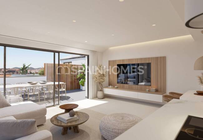 Málaga Fuengirola'da Havuzlu Sitede Daireler 23