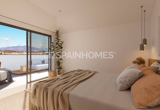 Málaga Fuengirola'da Havuzlu Sitede Daireler 26