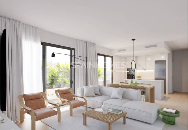 Málaga Mijas'ta Havuzlu Sitede Şehir Manzaralı Daireler 10