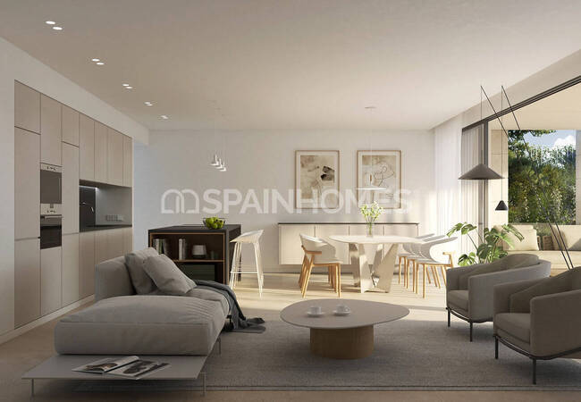 شقق في إلفيريا، ماربيا مع أحواض سباحة على السطح ومقصورة تشمس اصطناعي 8