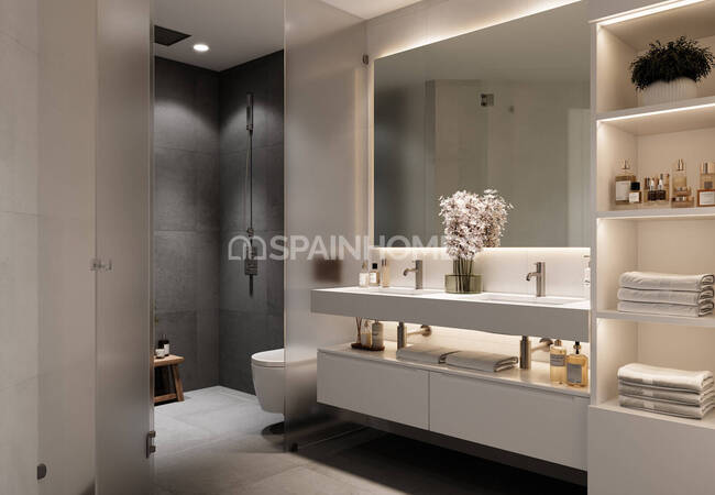 Mijas Málaga'da Deniz ve Golf Sahası Manzaralı Daireler 12