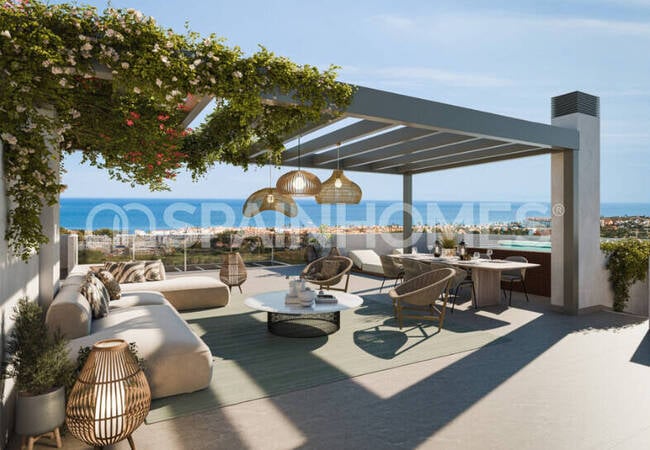 Maisons À La Côte Avec Solariums Et Piscine À Malaga 12