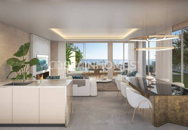 Тихие дома с широким видом на Средиземное море в Михас 6