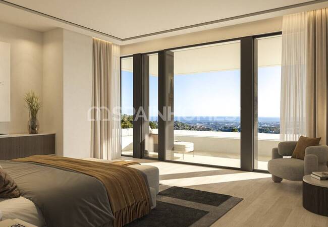 Виллы с бассейнами и садами в Бенахавис Малаге 34