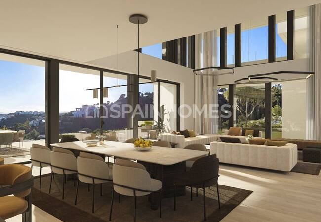 Виллы с бассейнами и садами в Бенахавис Малаге 32