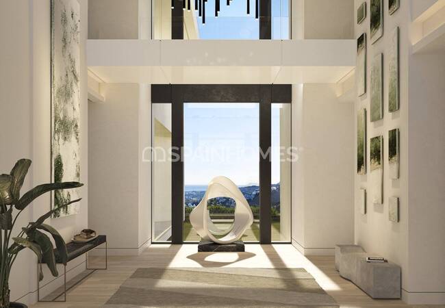 Виллы с бассейнами и садами в Бенахавис Малаге 33