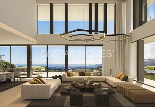 Виллы с бассейнами и садами в Бенахавис Малаге 30