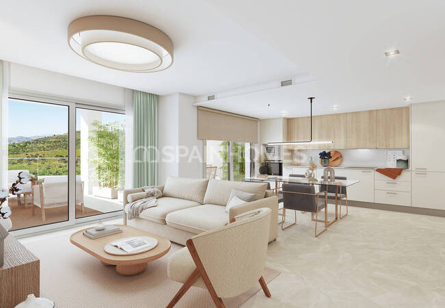 Квартиры с панорамным видом в Михас, с бассейном и садами 10