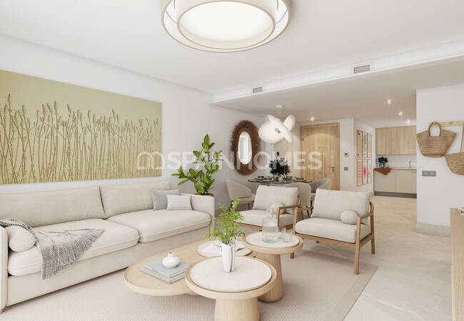 شقق بإطلالات بانورامية ومسبح وحدائق في ميخاس 9