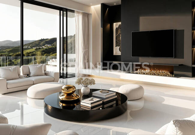 Villa with Sea and Golf Views in Mijas Malaga 4