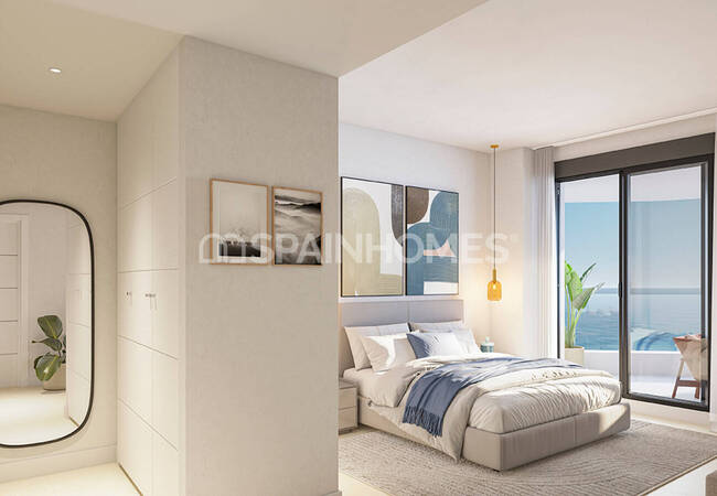 شقق في مجمع مع مسبح بالقرب من البحر في بينالمادينا 6