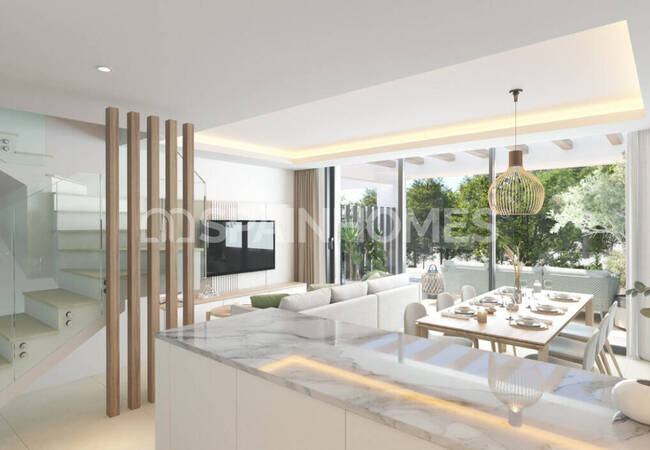 Huizen In Een Beveiligd Complex Vlakbij De Kust In Mijas Málaga 13