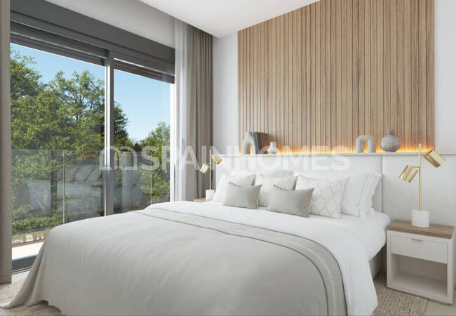 Дома в охраняемом комплексе недалеко от побережья в Михасе, Малага 16