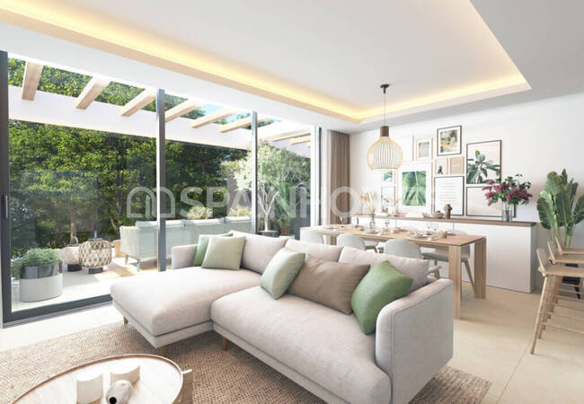 Дома в охраняемом комплексе недалеко от побережья в Михасе, Малага 12