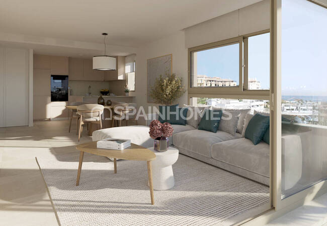 Mijas Málaga'da Denize 2,5 Km Mesafede Şık Daireler 12