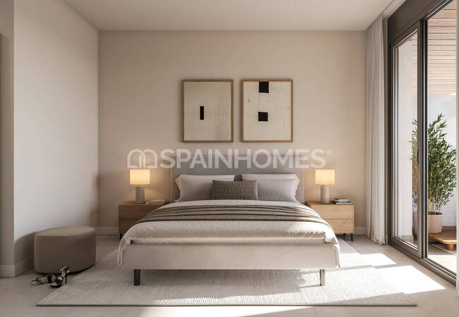 2 and 3-bedroom Flats in a Complex with Pool in Málaga 12