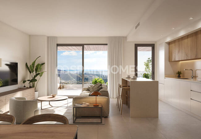 2 and 3-bedroom Flats in a Complex with Pool in Málaga 11