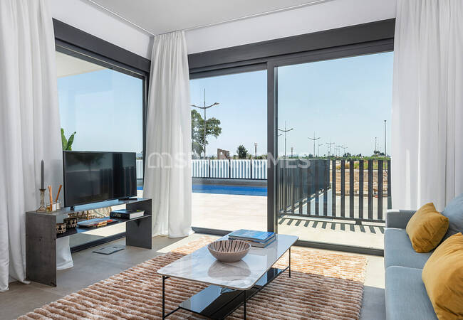 Orihuela Dolores'te Çağdaş Tasarımlı Havuzlu Villalar 33